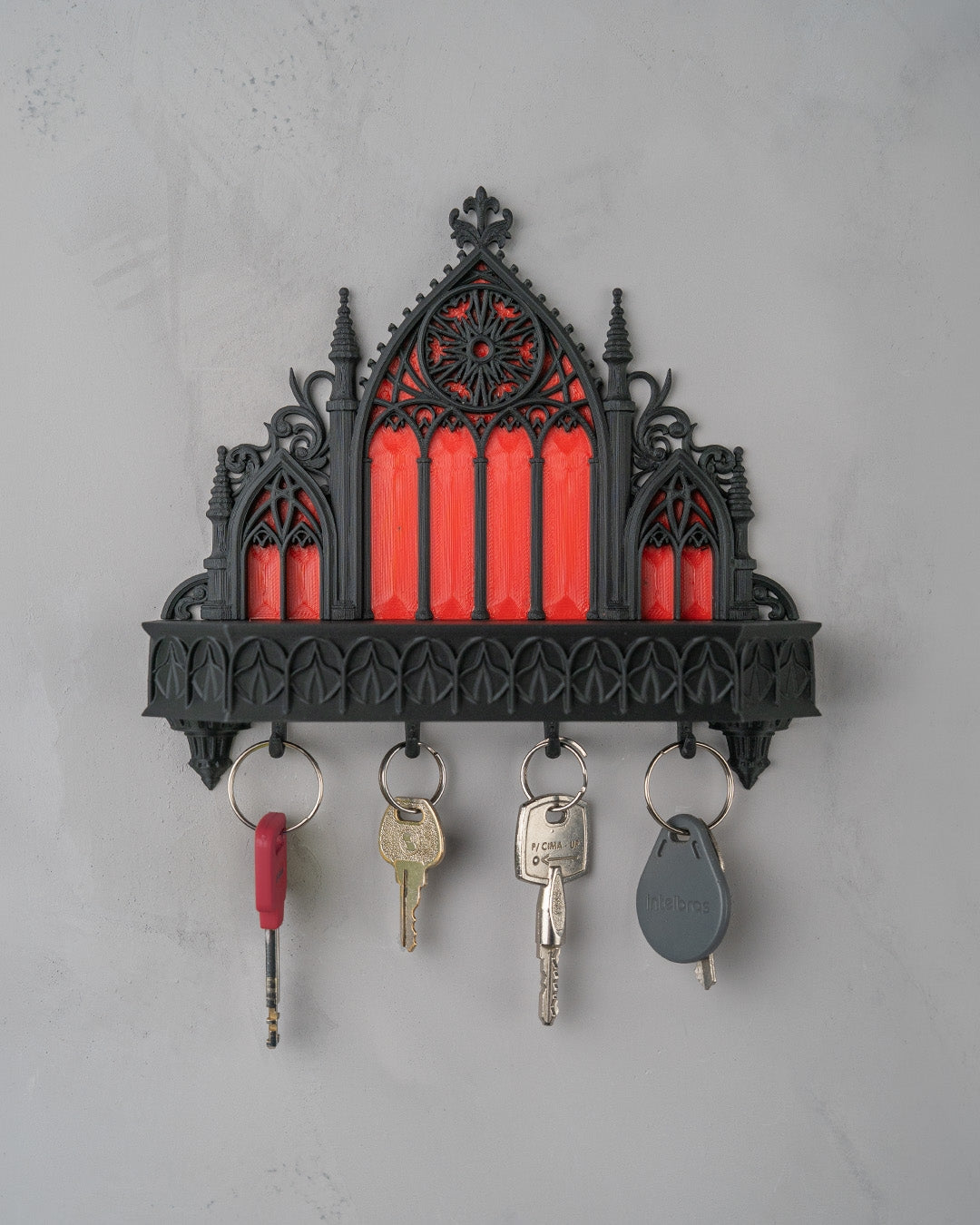 Sanctuary Key Holder — Gothic Cathedral FDM Print
