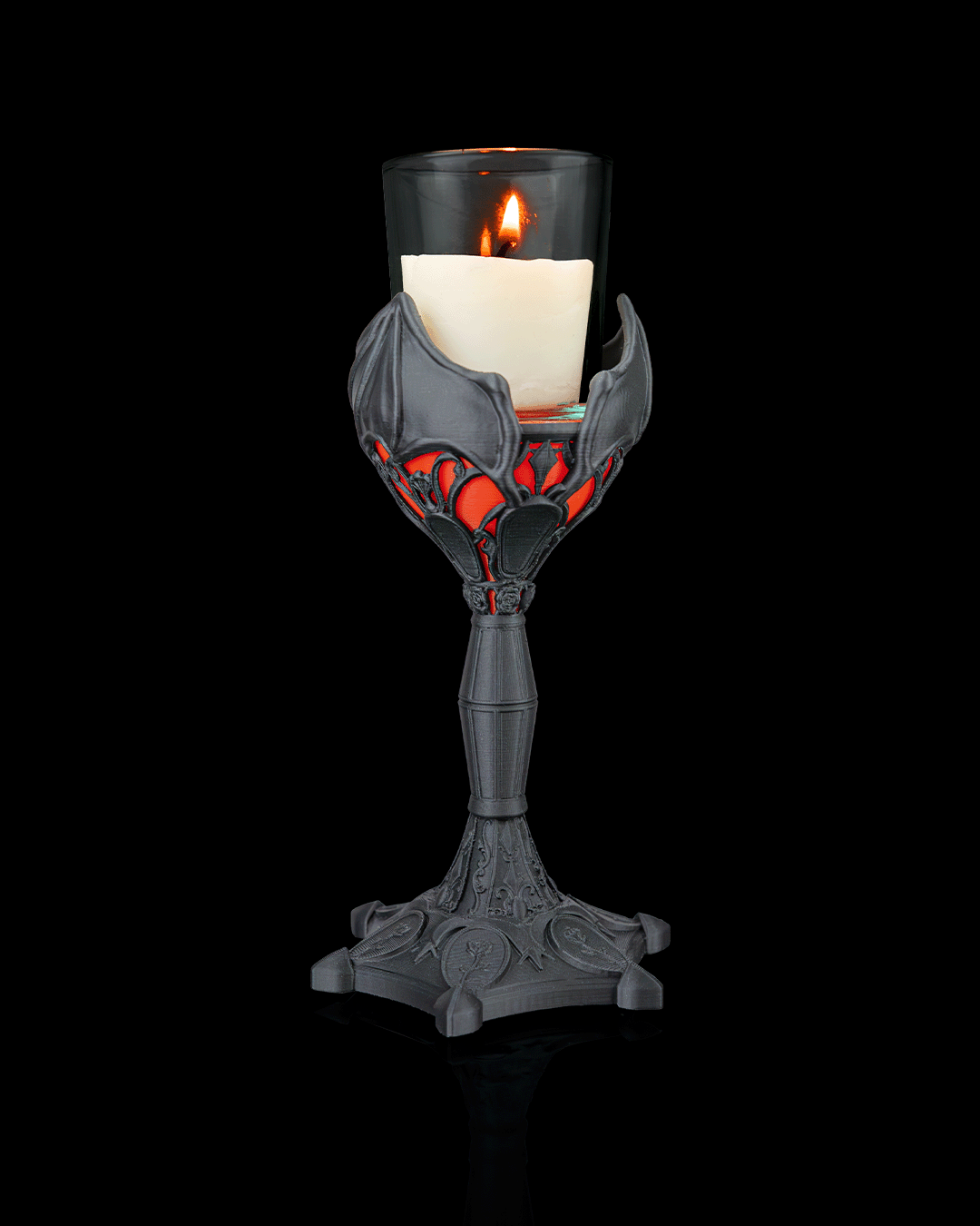 Dark Chalice — Gothic Candle Holder | FDM Print