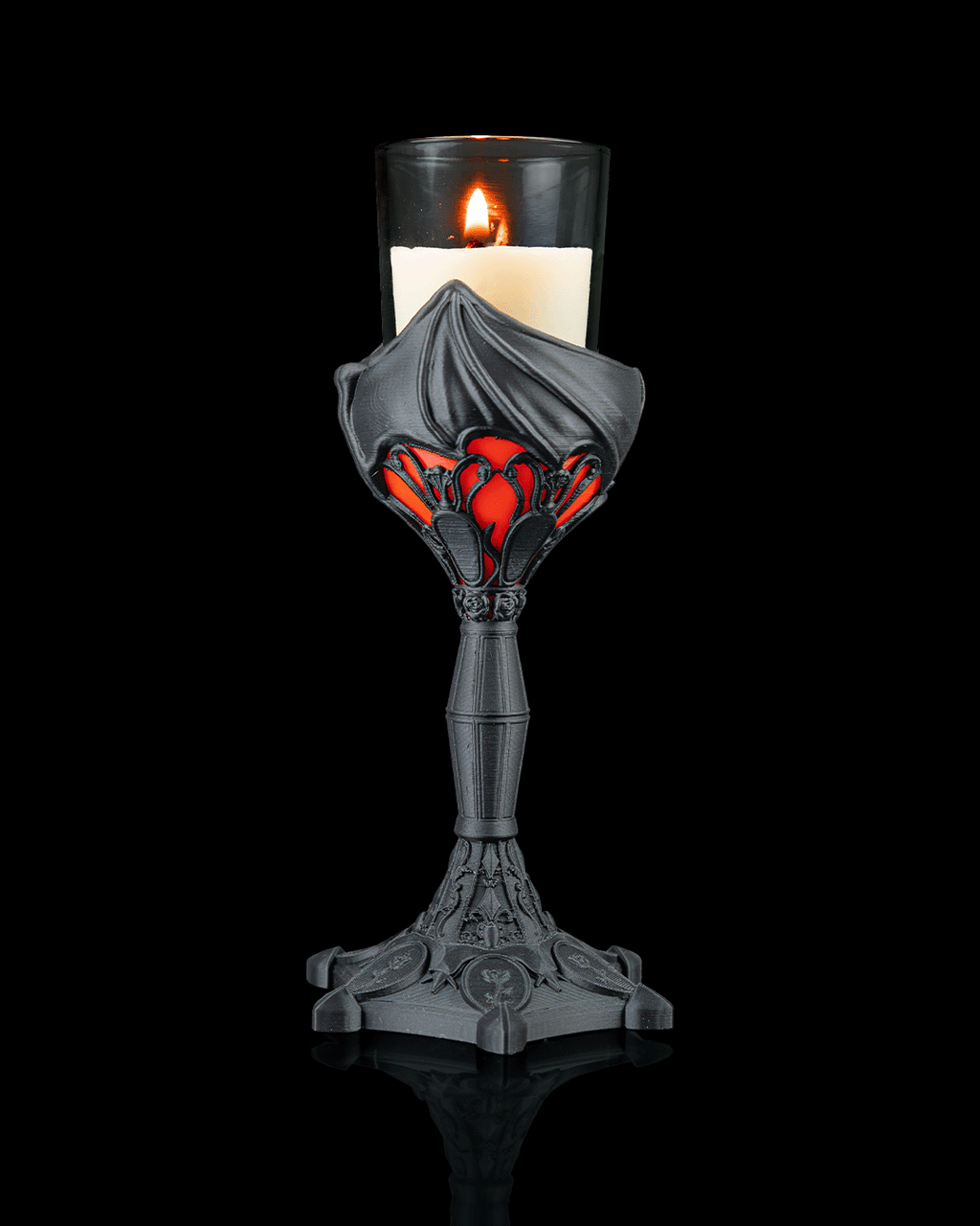 Dark Chalice — Gothic Candle Holder | FDM Print