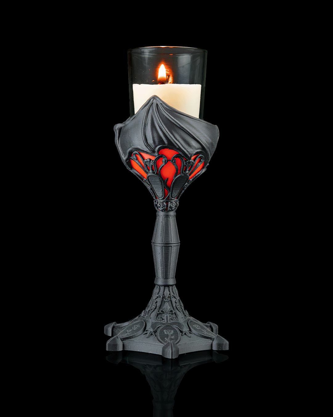 Dark Chalice — Gothic Candle Holder | FDM Print