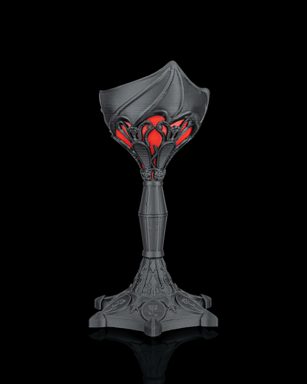 Dark Chalice — Gothic Candle Holder | FDM Print