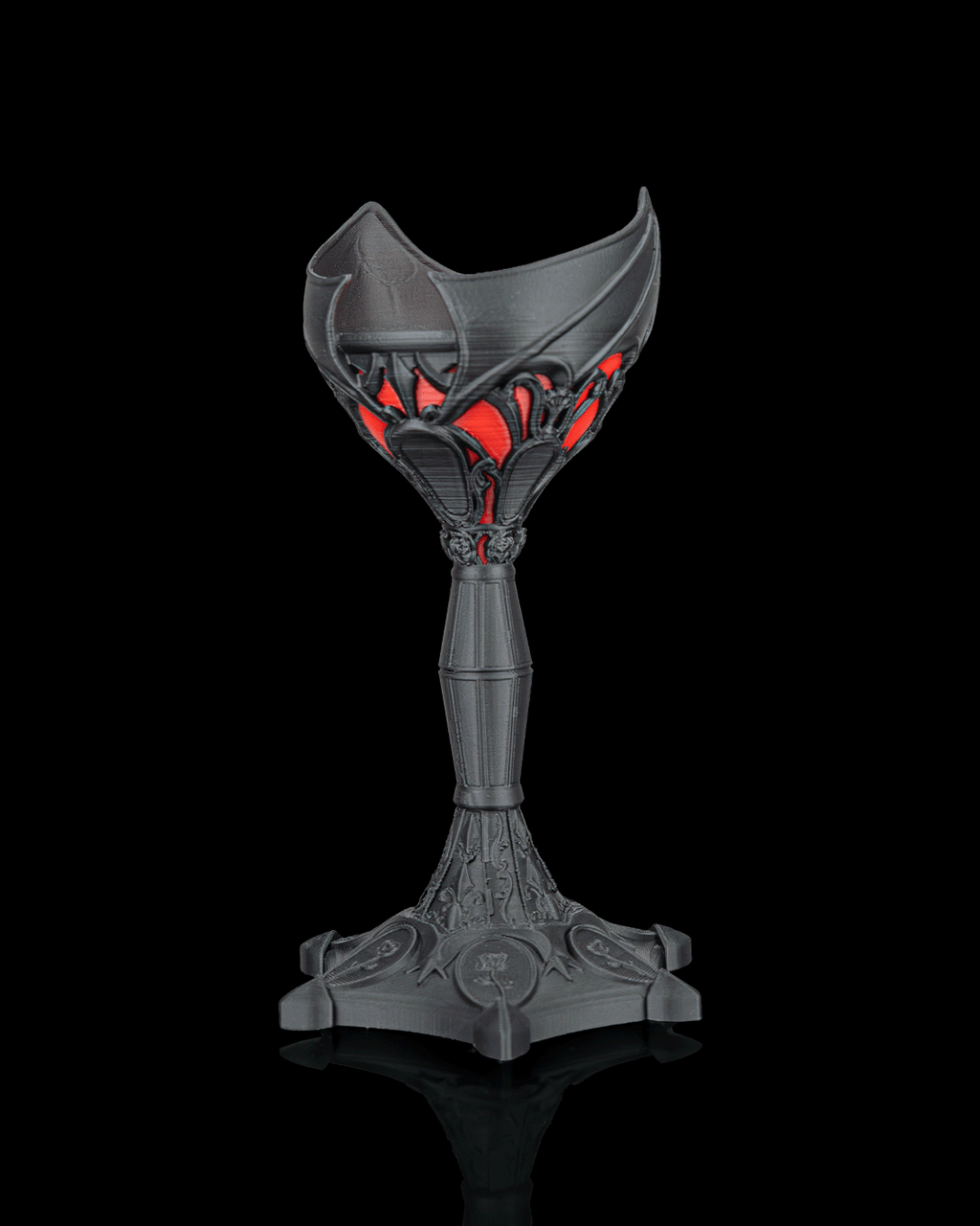 Dark Chalice — Gothic Candle Holder | FDM Print