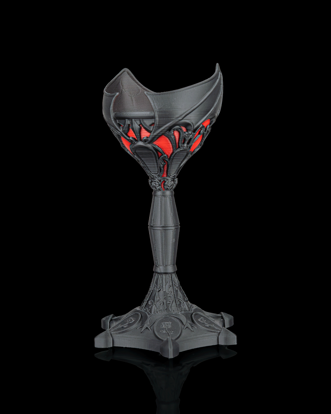 Dark Chalice — Gothic Candle Holder | FDM Print