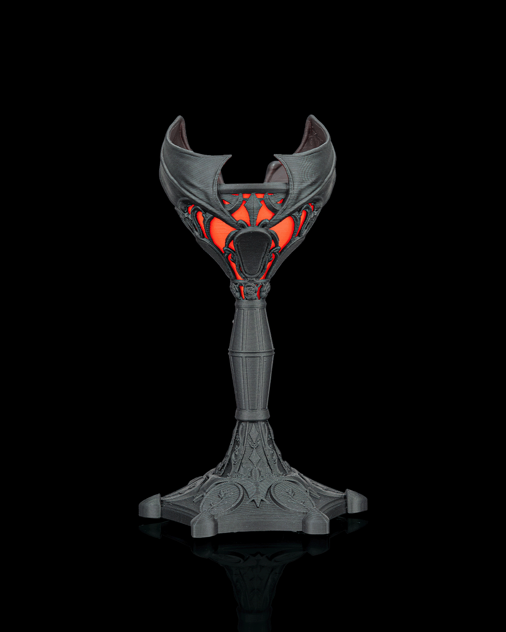 Dark Chalice — Gothic Candle Holder | FDM Print