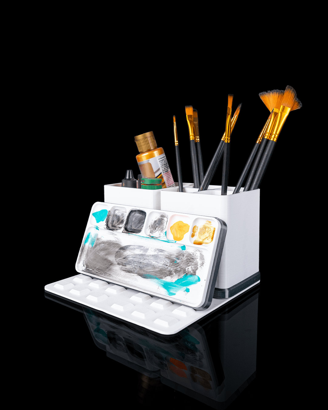 Artist's Bench Organizer & Palette — Desk Accessories | FDM Print