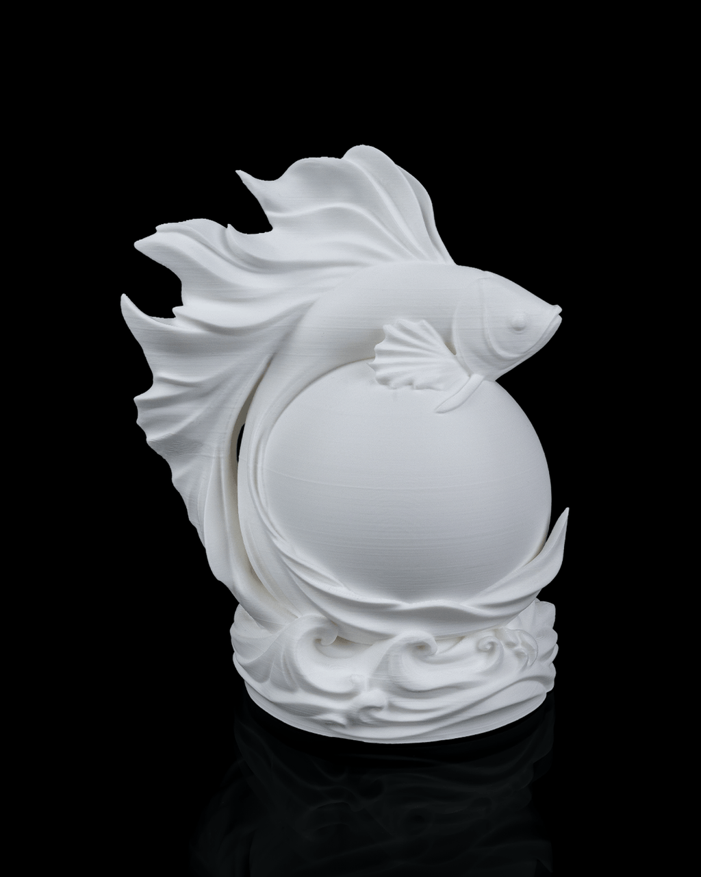 Betta Fish Sphere Table Lamp - LED Tea Light Included
