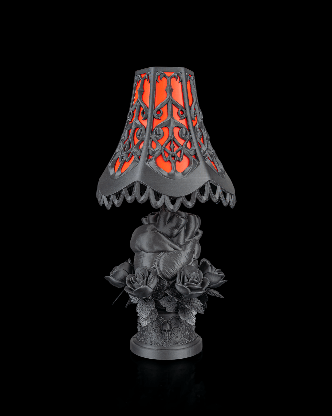 Black Heart Lamp and Lampshade | FDM Print | Functional Art