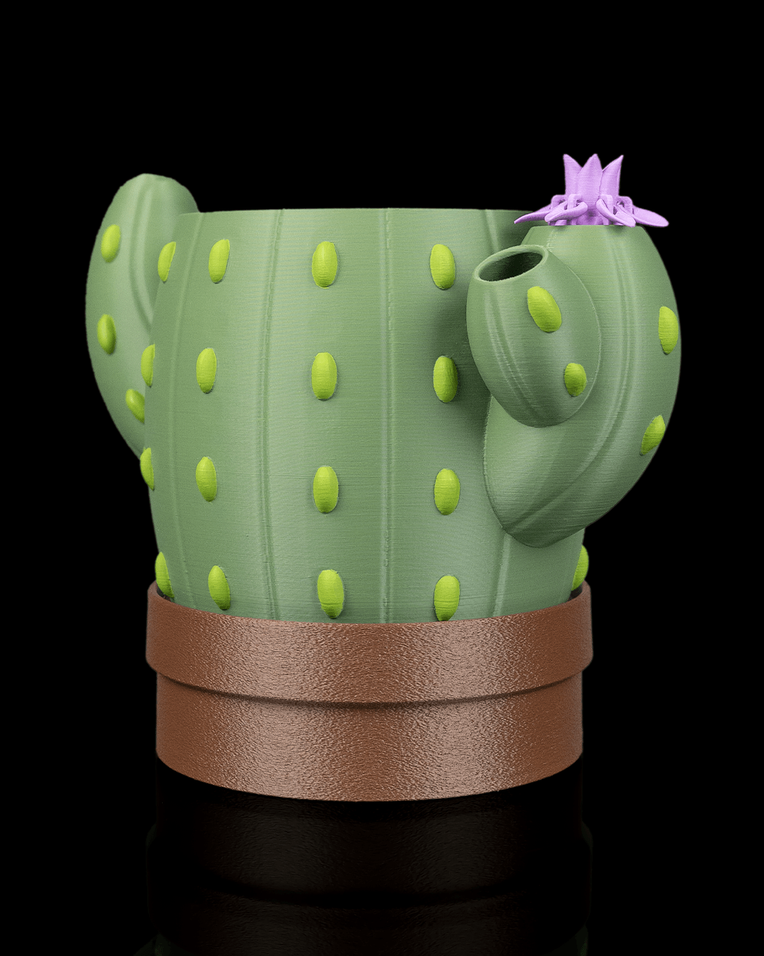 Bloom Signal Planter — Water Level Indicator Cactus Planter | FDM Print