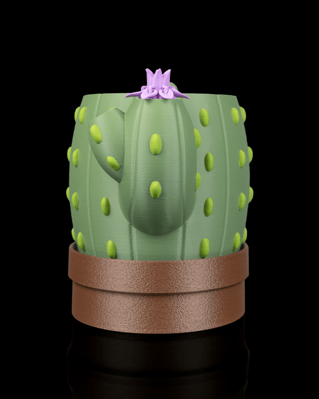 Bloom Signal Planter — Water Level Indicator Cactus Planter | FDM Print