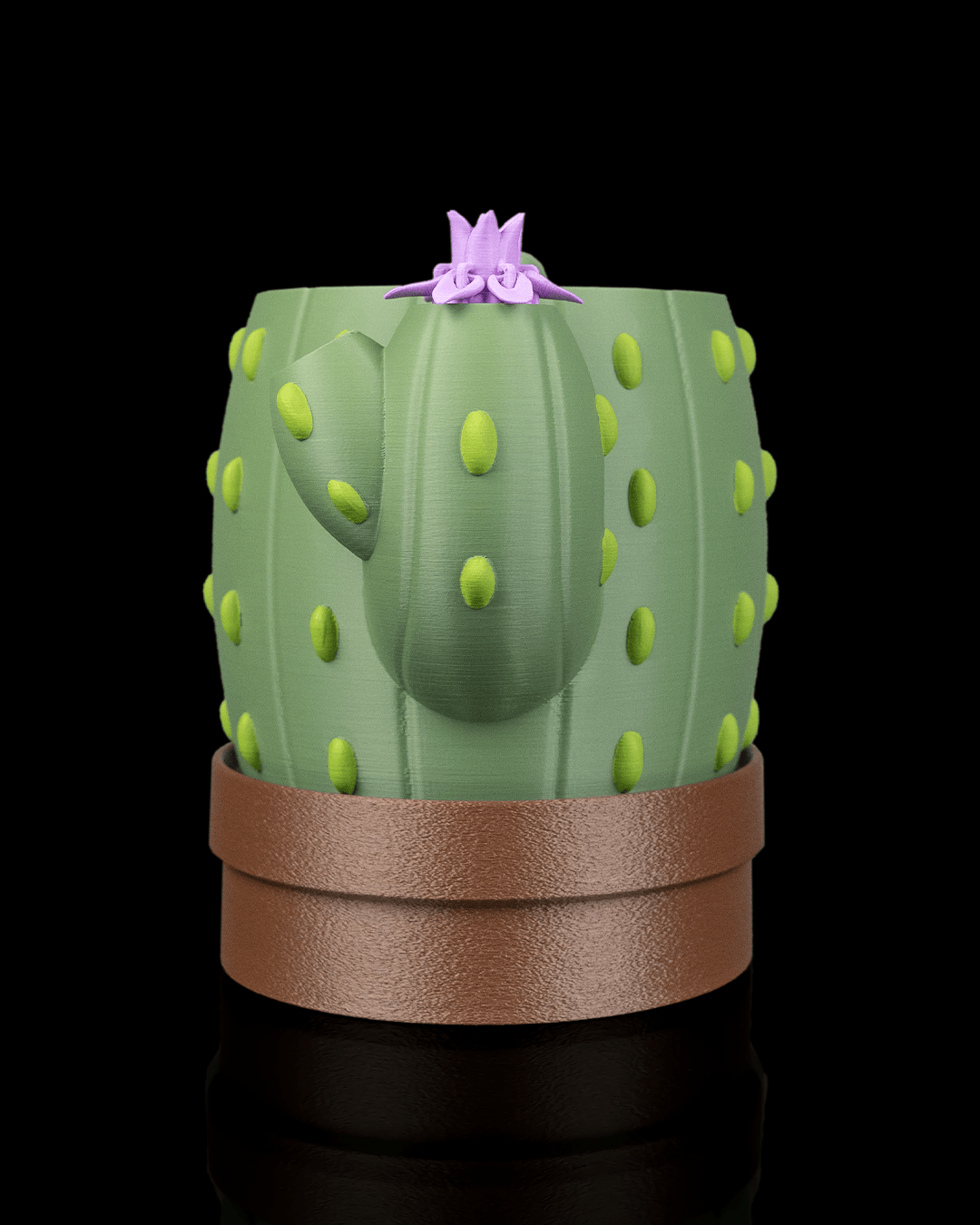 Bloom Signal Planter — Water Level Indicator Cactus Planter | FDM Print