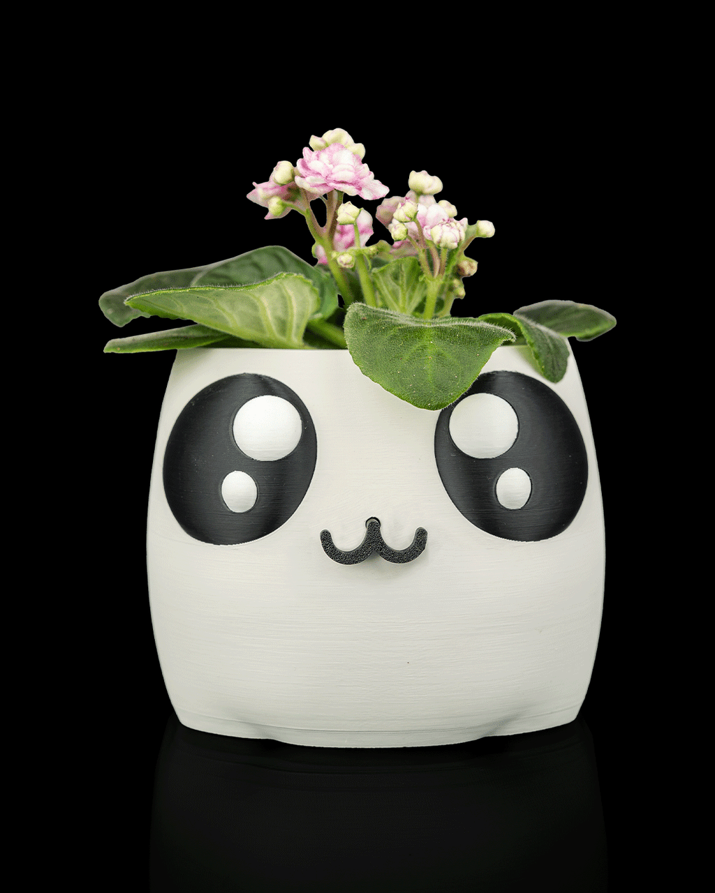 Bloop Face Planter — Mechanical Mouth Character Planter | FDM Print