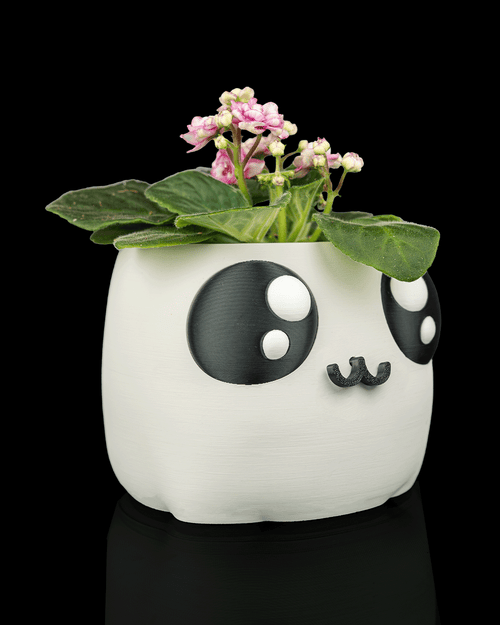 Bloop Face Planter — Mechanical Mouth Character Planter | FDM Print