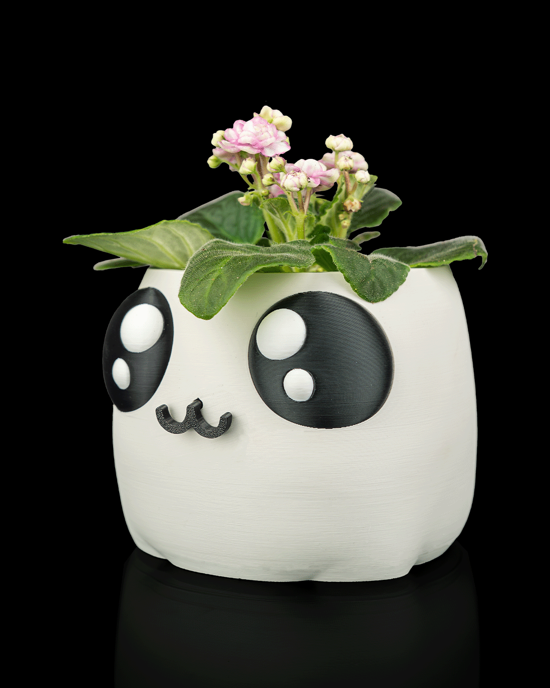 Bloop Face Planter — Mechanical Mouth Character Planter | FDM Print
