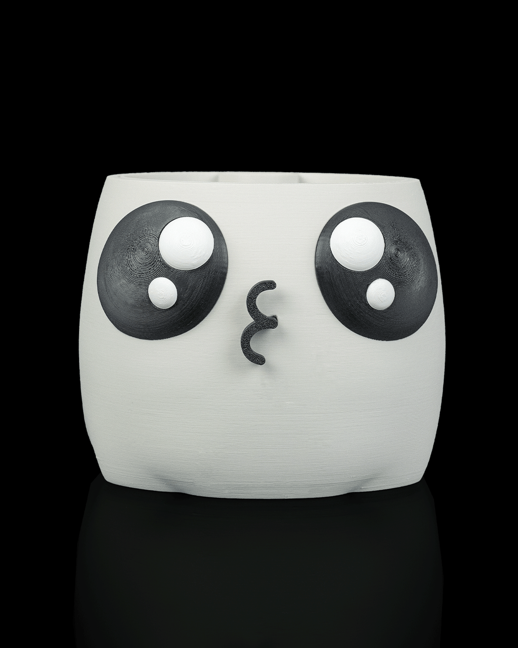 Bloop Face Planter — Mechanical Mouth Character Planter | FDM Print