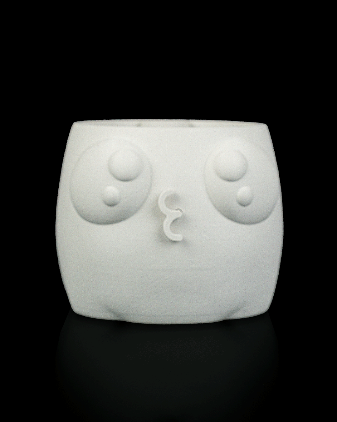 Bloop Face Planter — Mechanical Mouth Character Planter | FDM Print