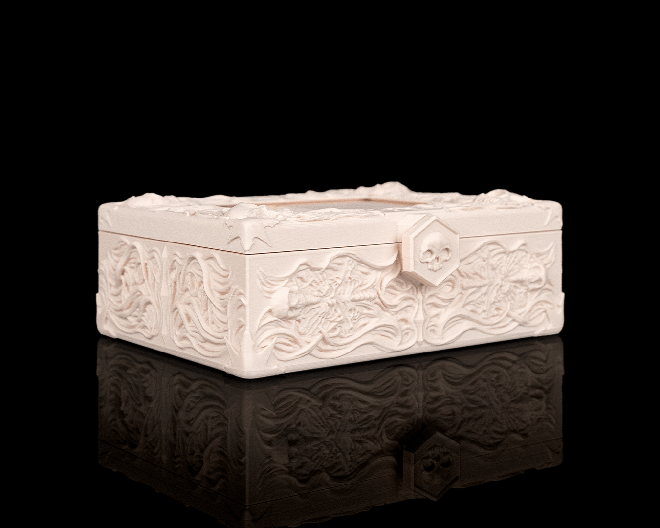 Bone Carving — Commander Deck Box | FDM Print | Functional Art