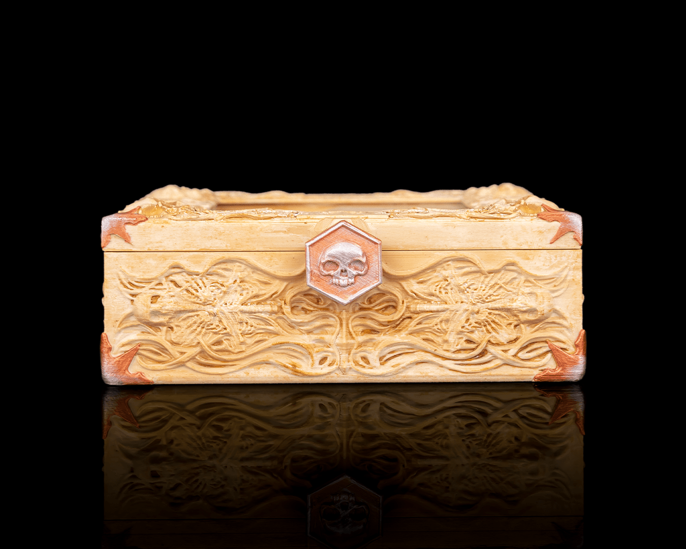 Bone Carving — Commander Deck Box | FDM Print | Functional Art