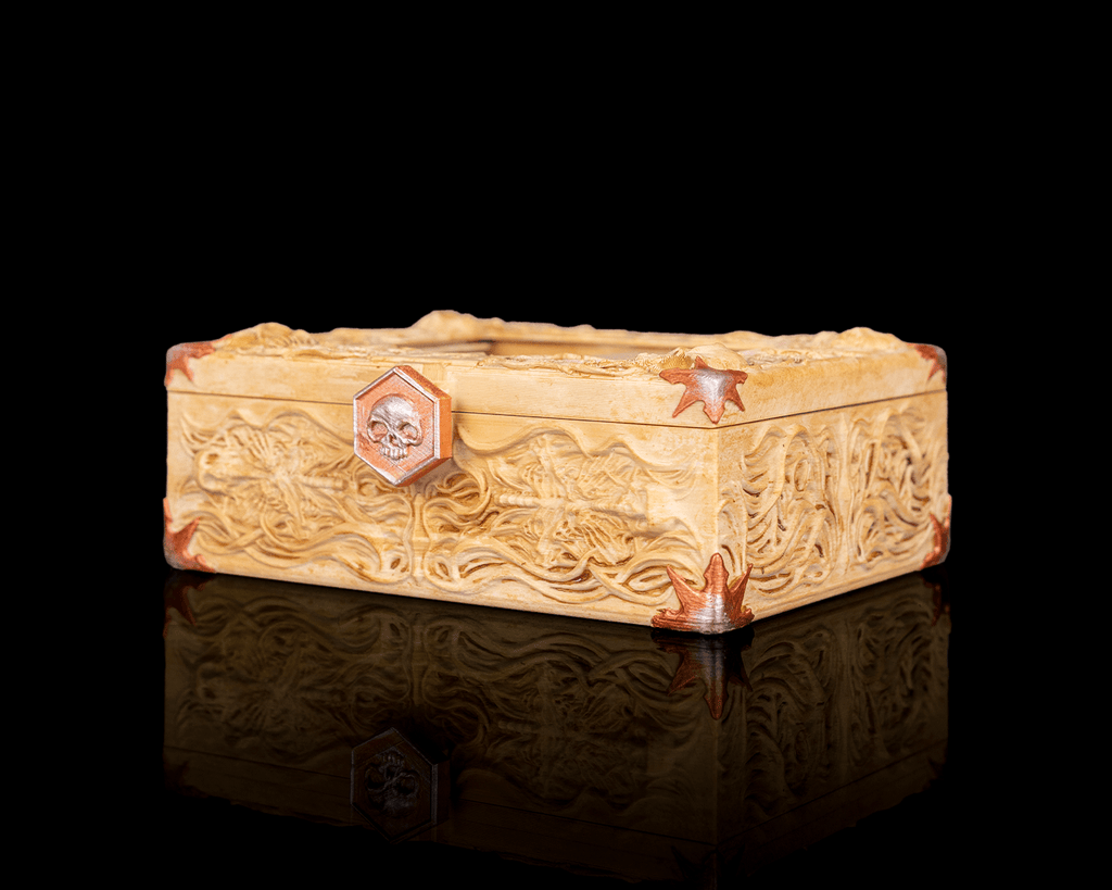 Bone Carving — Commander Deck Box | FDM Print | Functional Art