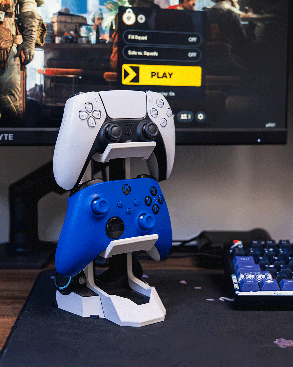 Command Sync — Dual Controller Dock | FDM Print | Functional Art
