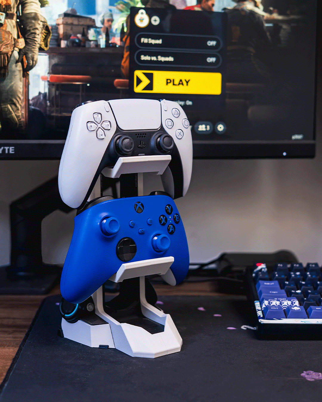 Command Sync — Dual Controller Dock | FDM Print | Functional Art