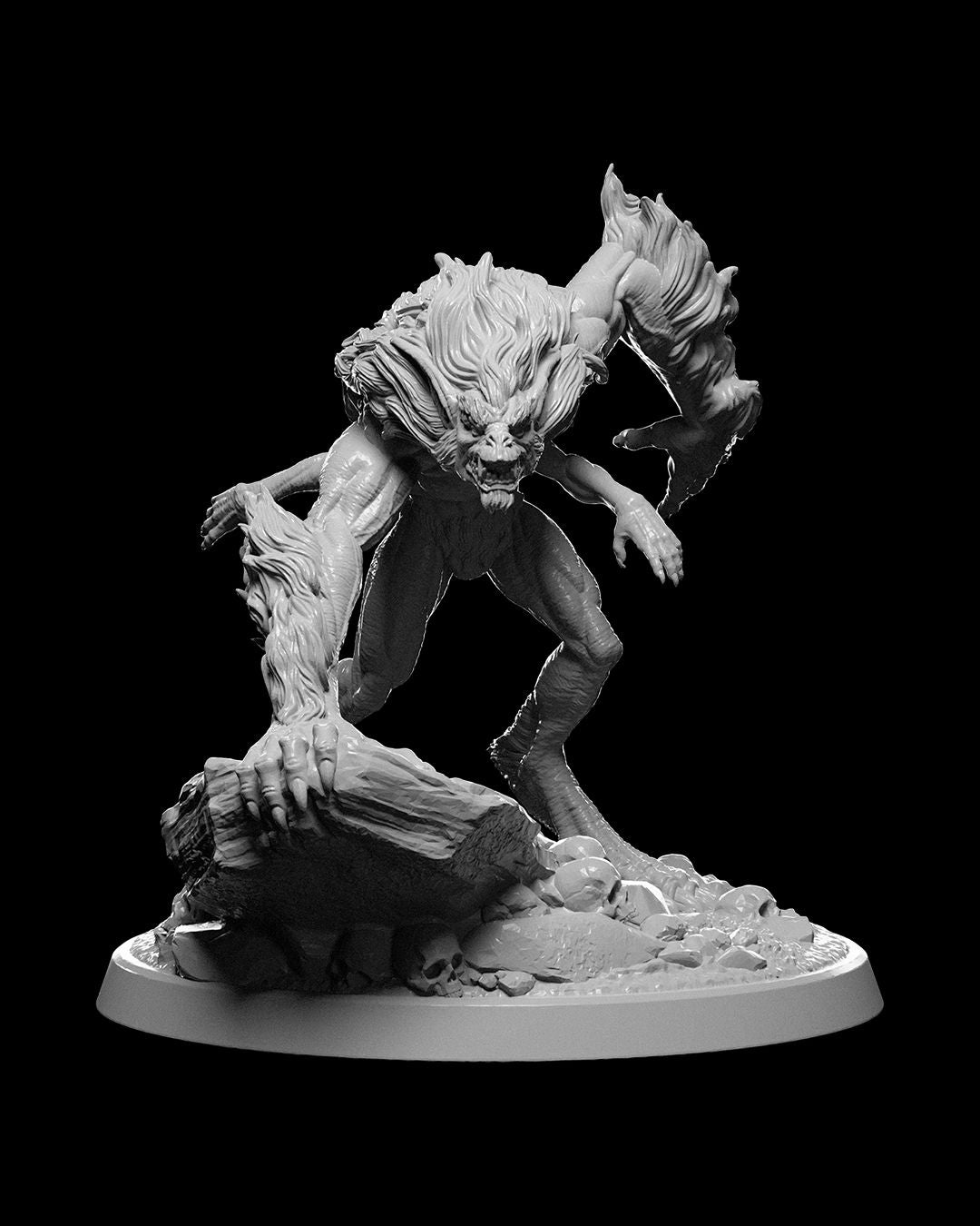 The Demongloth — Hell-Queen's Crossbreed | 32mm Resin Print | Ready to Paint