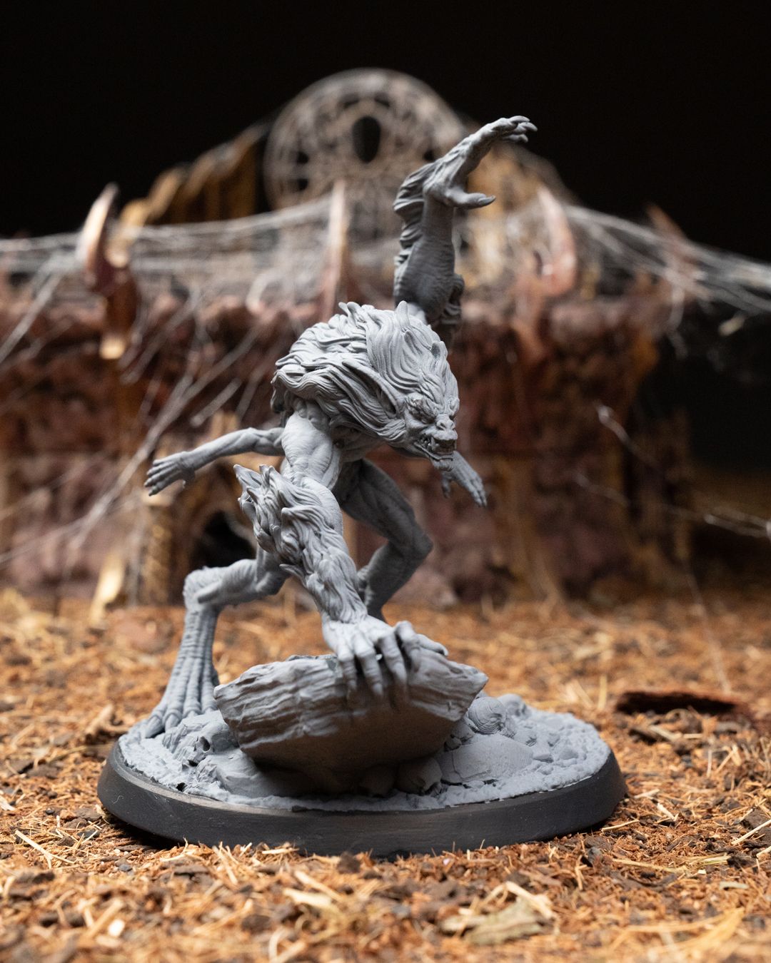 The Demongloth — Hell-Queen's Crossbreed | 32mm Resin Print | Ready to Paint
