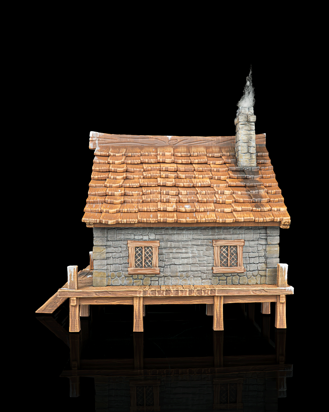 Dockside Cottage — Terrain | FDM Print | Waterfront Building