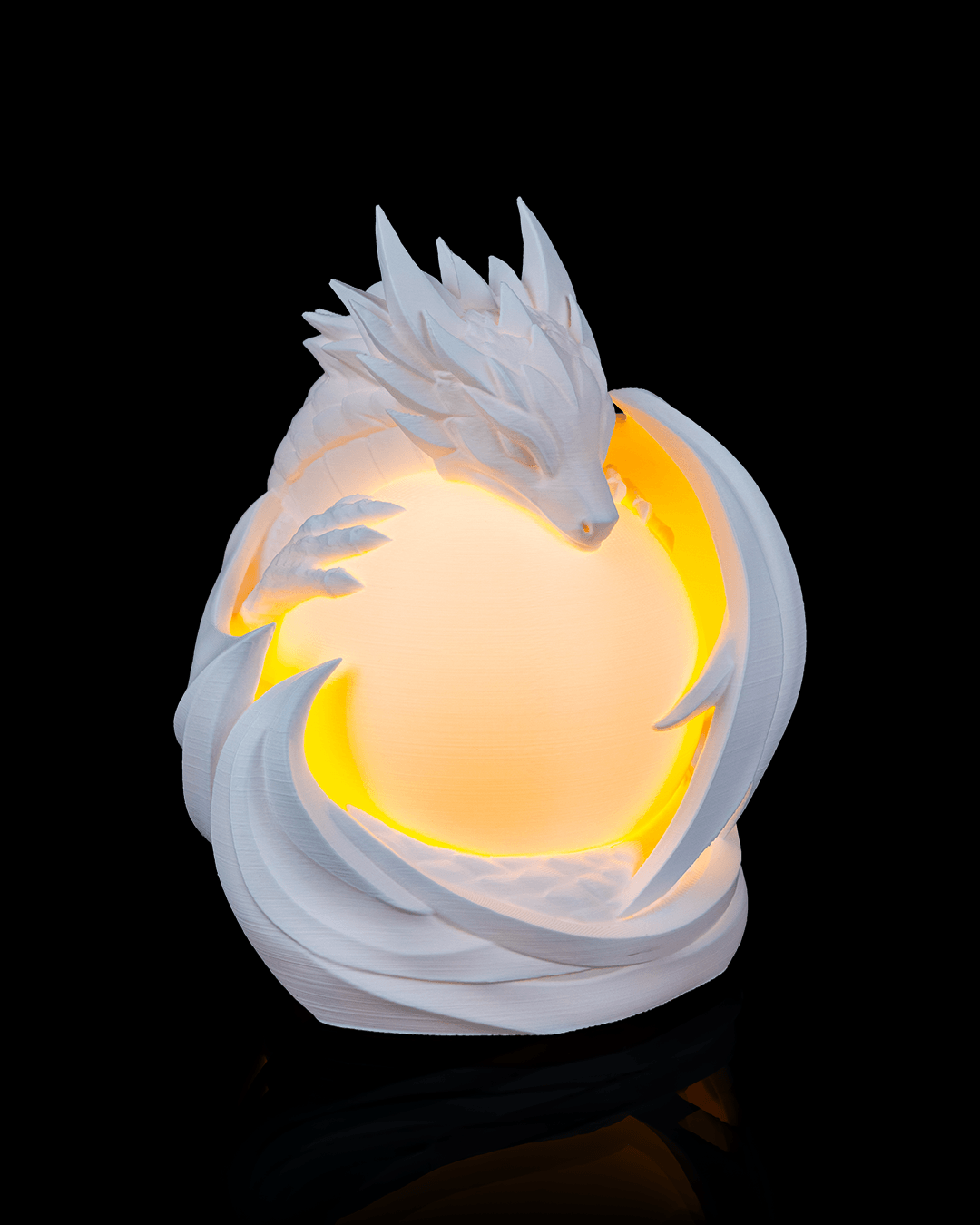 Dragon Sphere Table Lamp - LED Tea Light Included