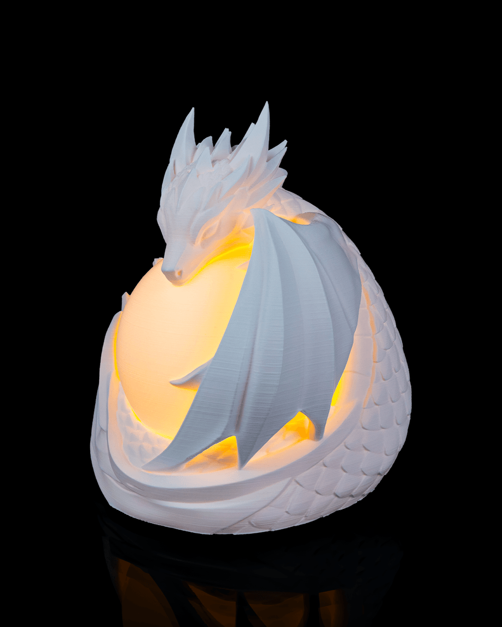 Dragon Sphere Table Lamp - LED Tea Light Included