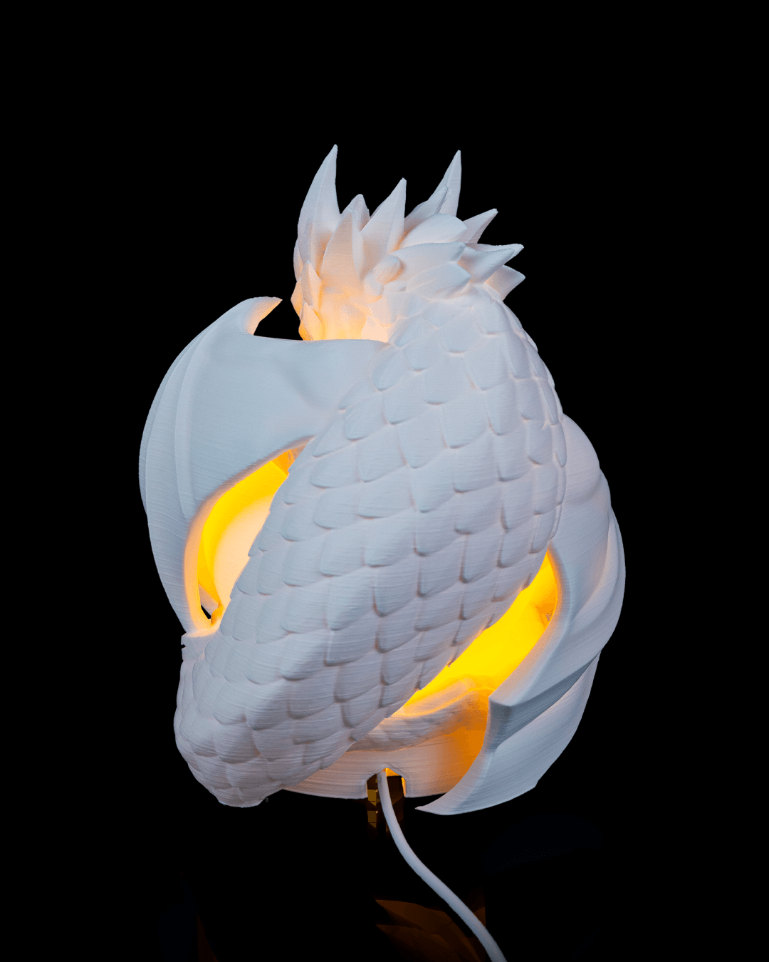 Dragon Sphere Table Lamp - LED Tea Light Included