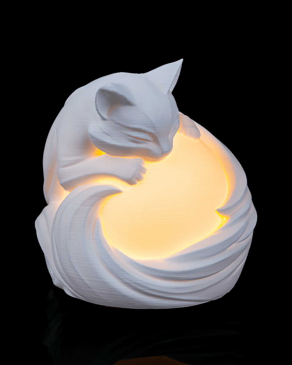 Feline Sphere Table Lamp - LED Tea Light Included