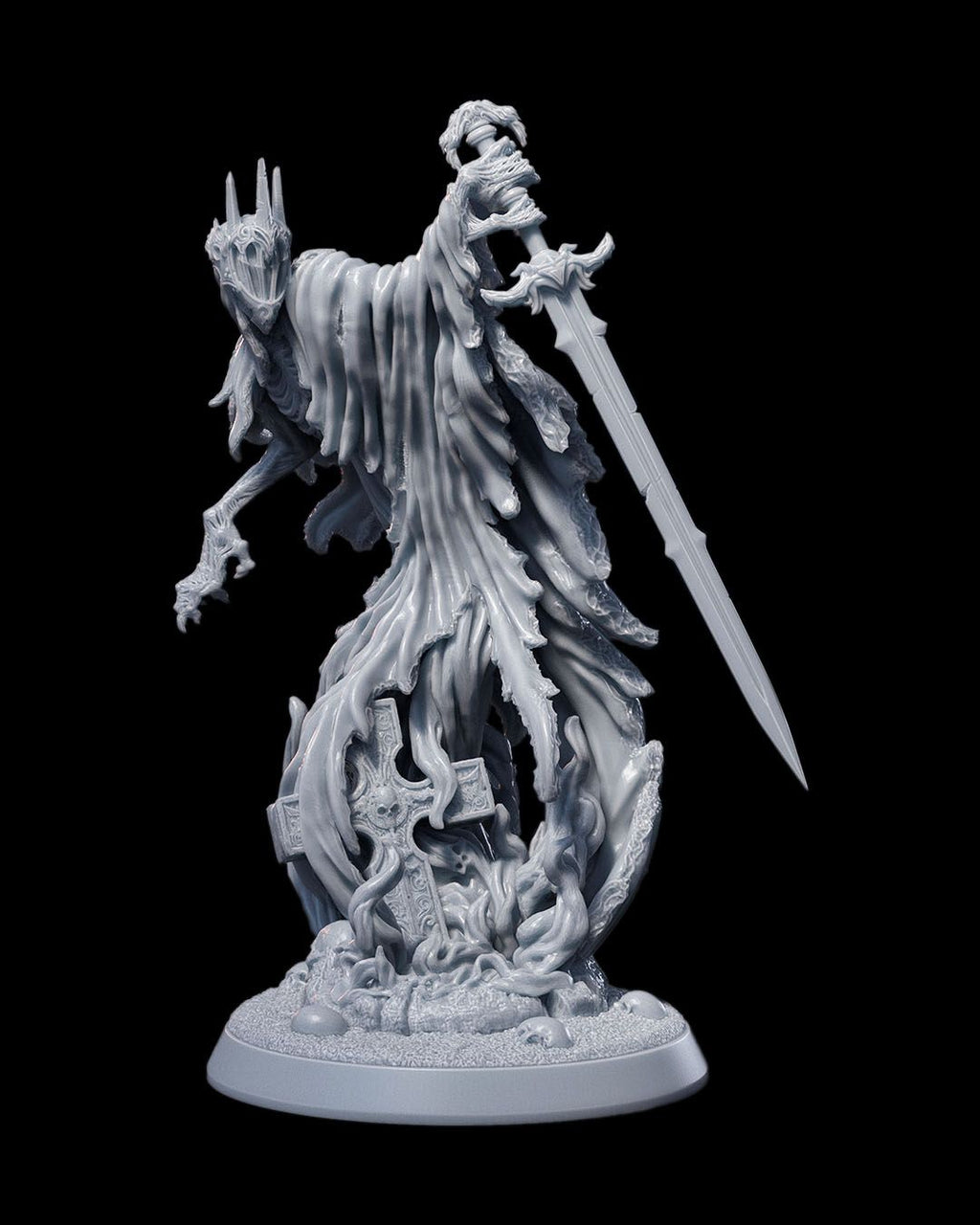 Ghost of Mortamath — Risen Soul Miniature | 32mm Resin Print | Ready to Paint