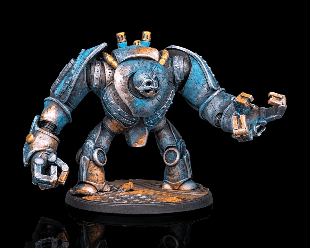 Golden Strider Golem — Tabletop Miniature | 32mm Resin Print | Ready to Paint