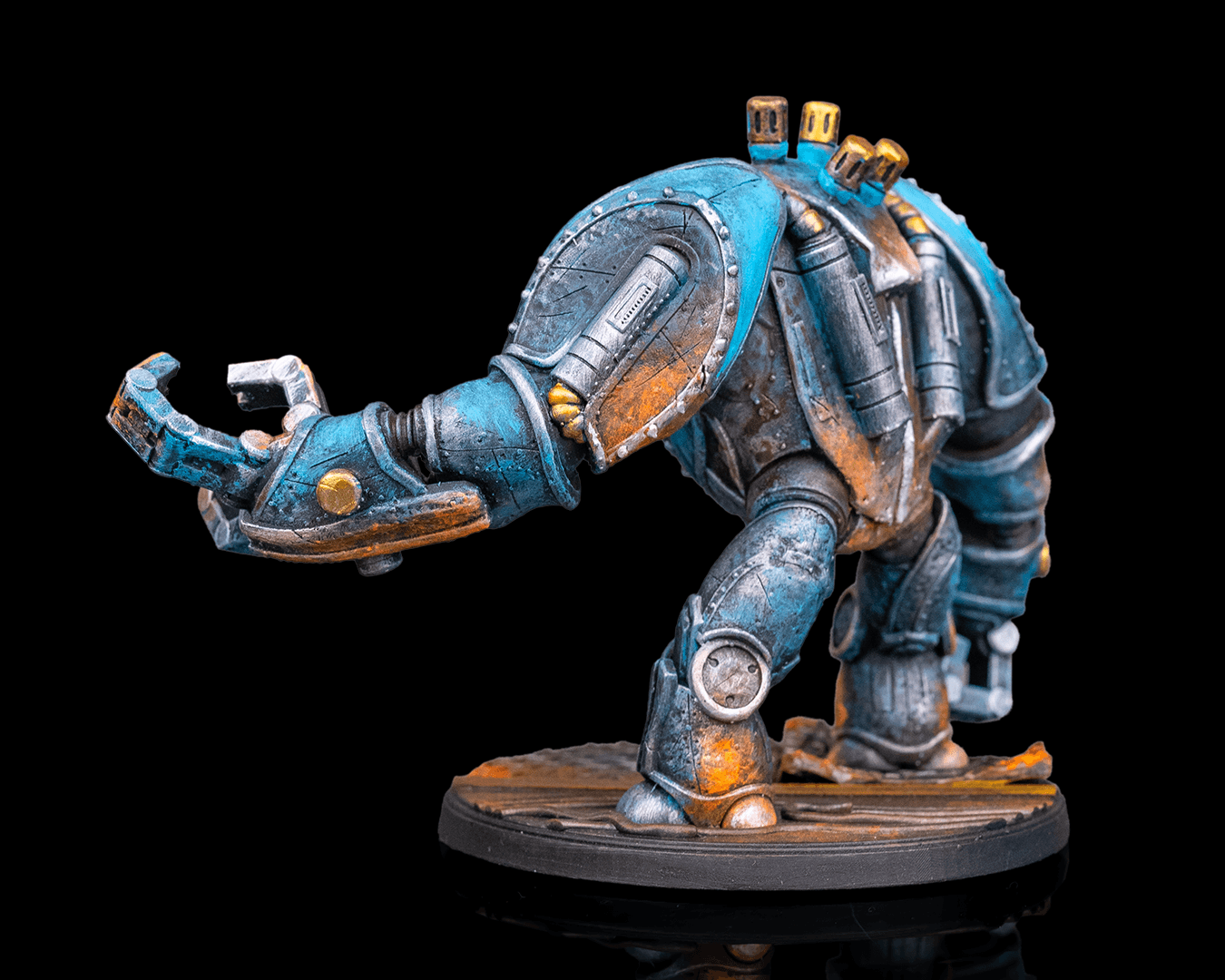 Golden Strider Golem — Tabletop Miniature | 32mm Resin Print | Ready to Paint