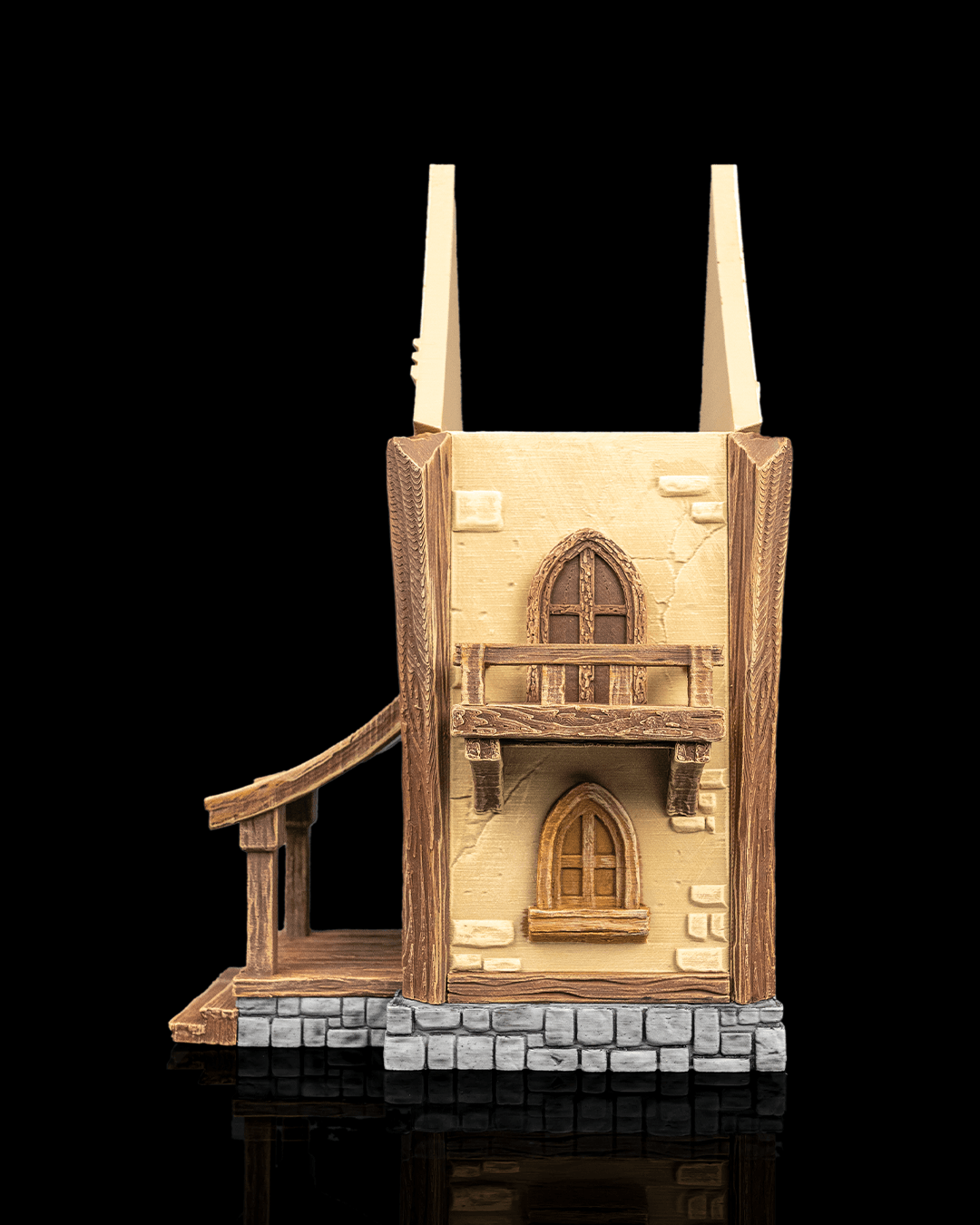 Harbor Inn — Terrain | FDM Print | Two-Storey Waterfront Building