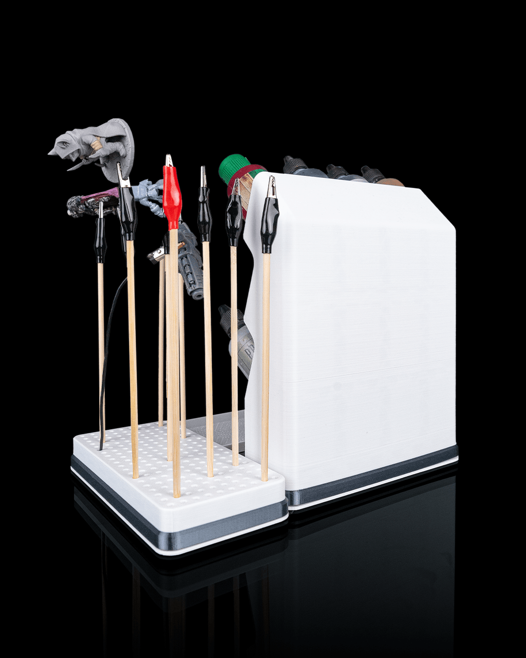 Mini Painter's Station Desk Organizer — Desk Accessories | FDM Print
