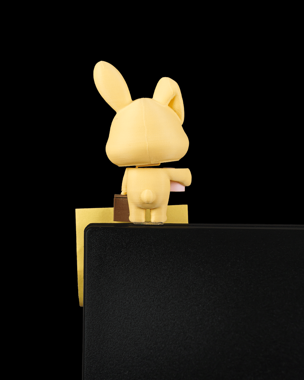 Office Bunny — Monitor Clip & Sticky Note Holder