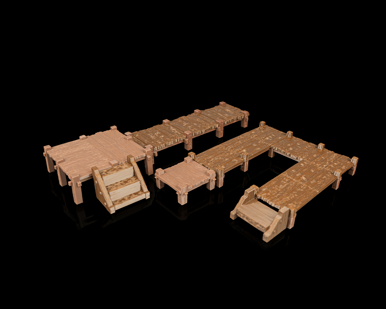 Old Docks — Modular Terrain Set | FDM Print