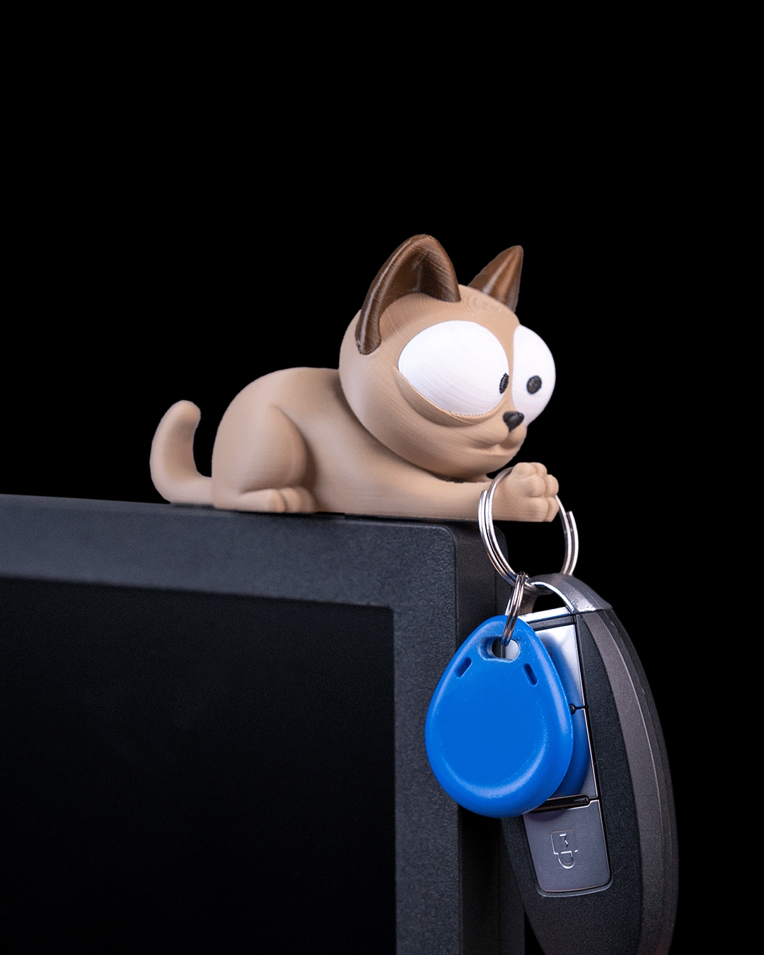 Purrsonal Assistant — Monitor Topper Key Holder