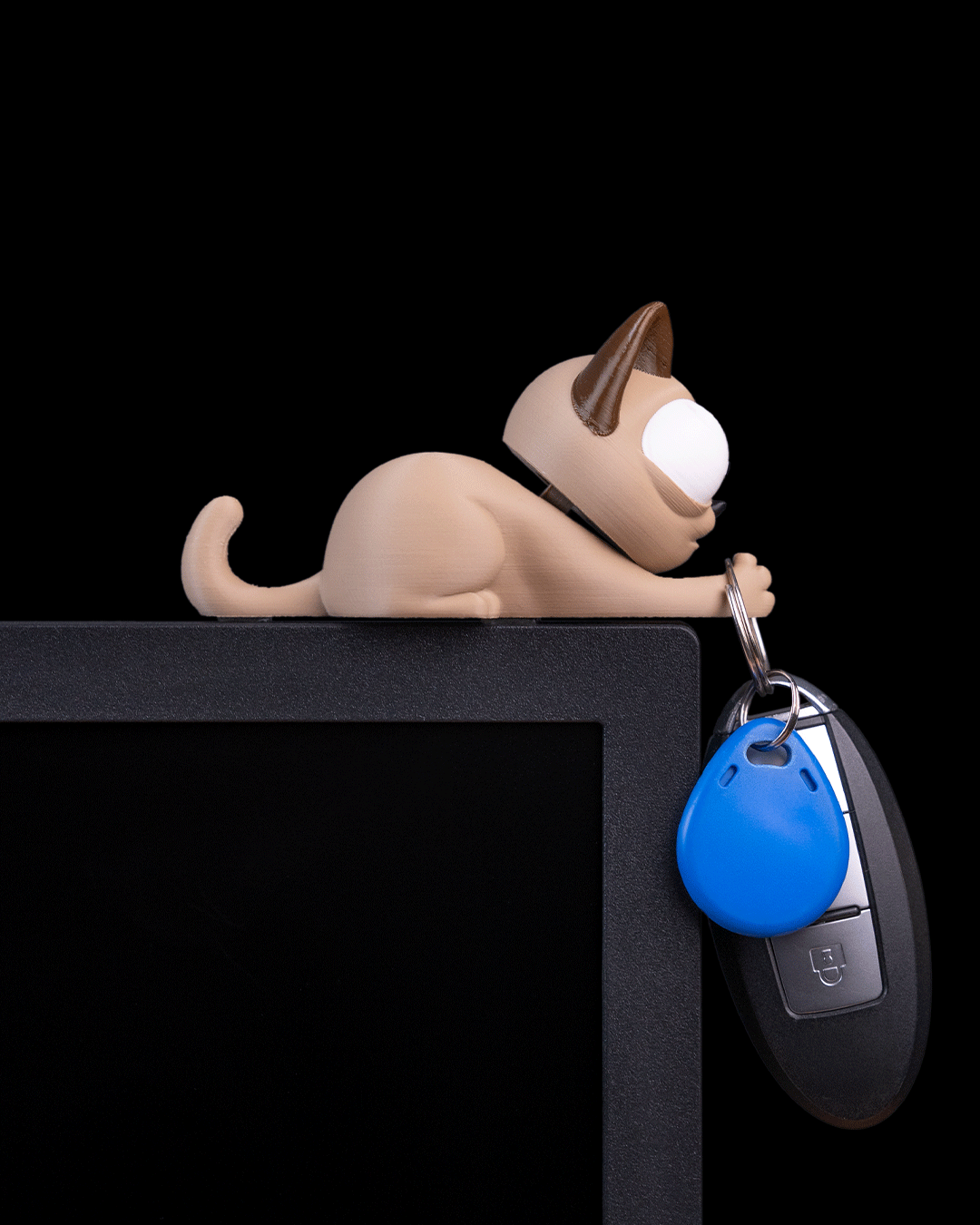 Purrsonal Assistant — Monitor Topper Key Holder