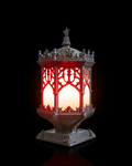 Sepulchral Light — Gothic Tracery Table Lamp | FDM Print