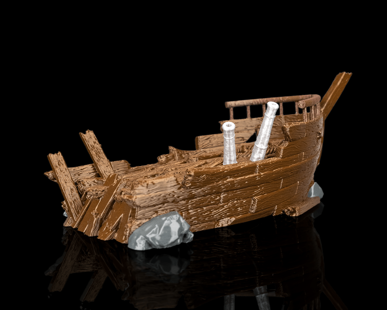 Shattered Galleon — Terrain | FDM Print | Scatter Terrain