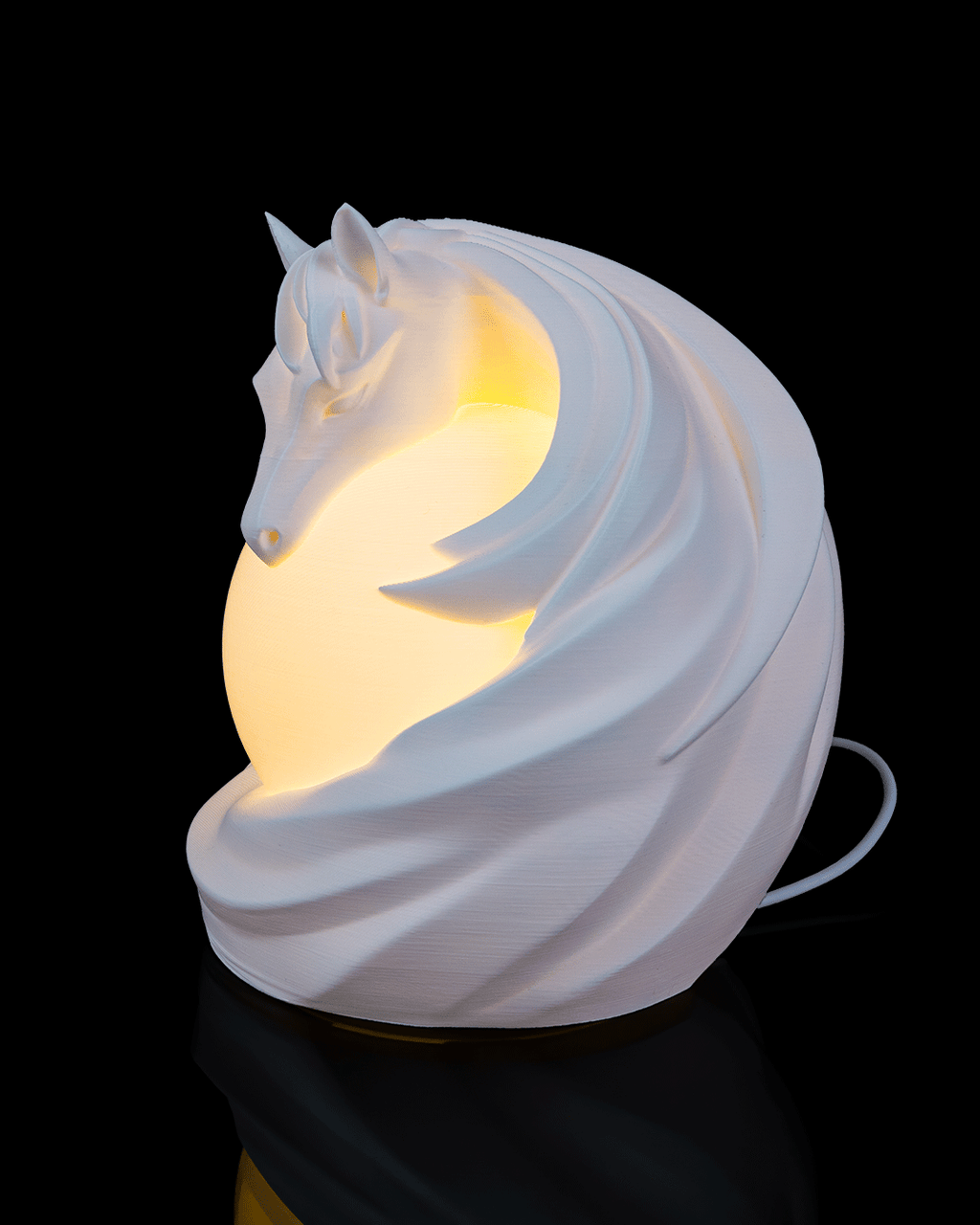 Horse Sphere Table Lamp - LED Tea Light Included