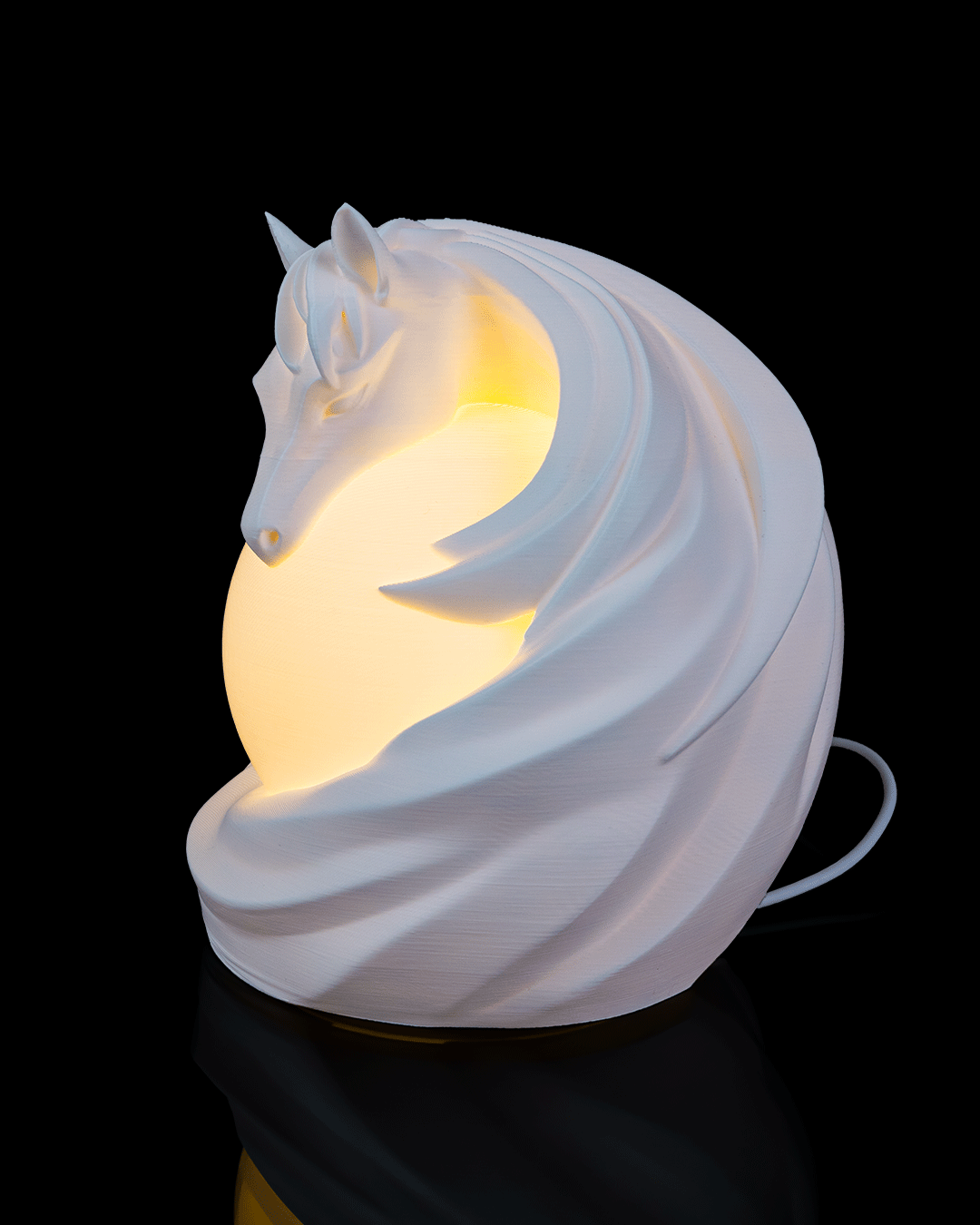 Horse Sphere Table Lamp - LED Tea Light Included