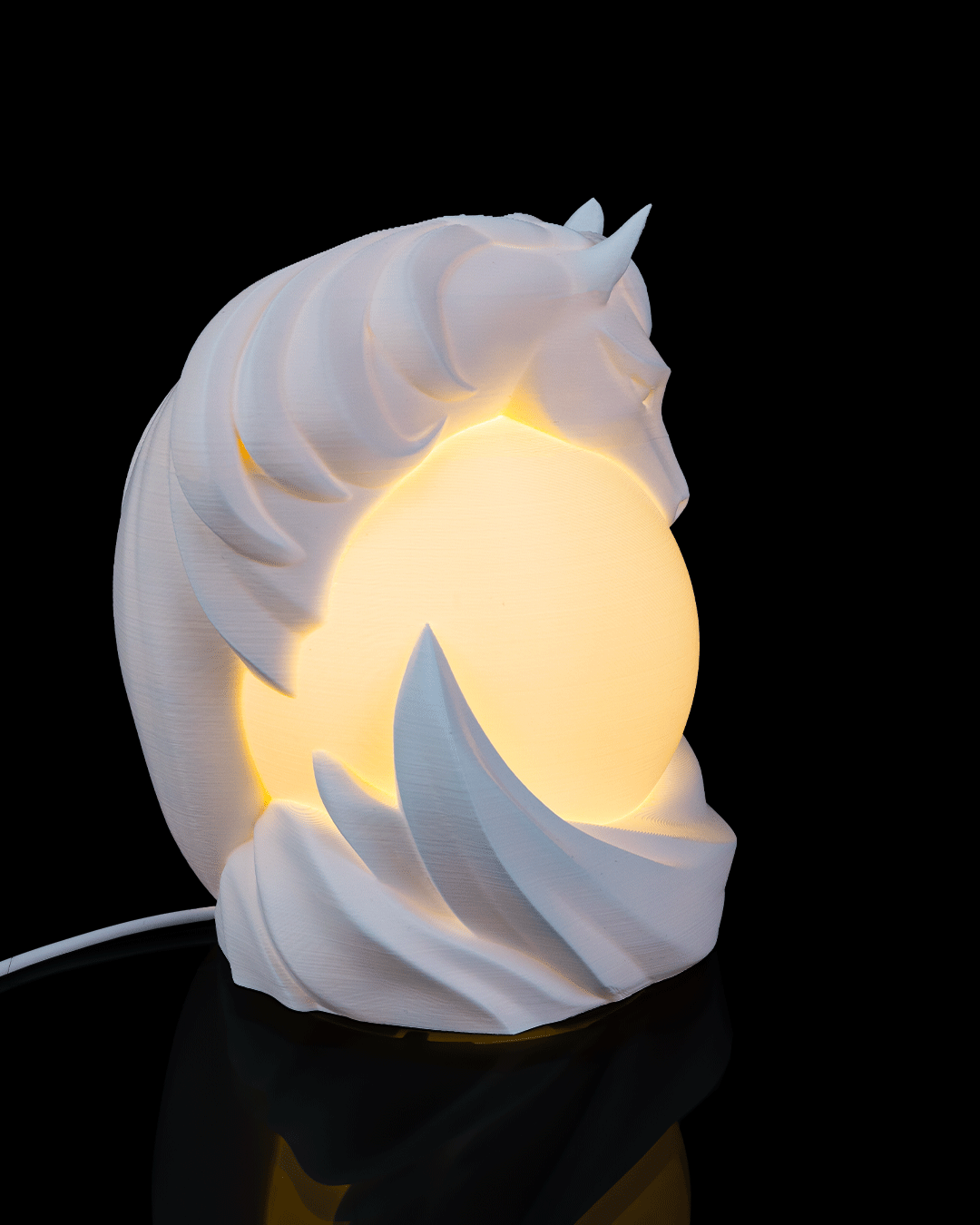 Horse Sphere Table Lamp - LED Tea Light Included