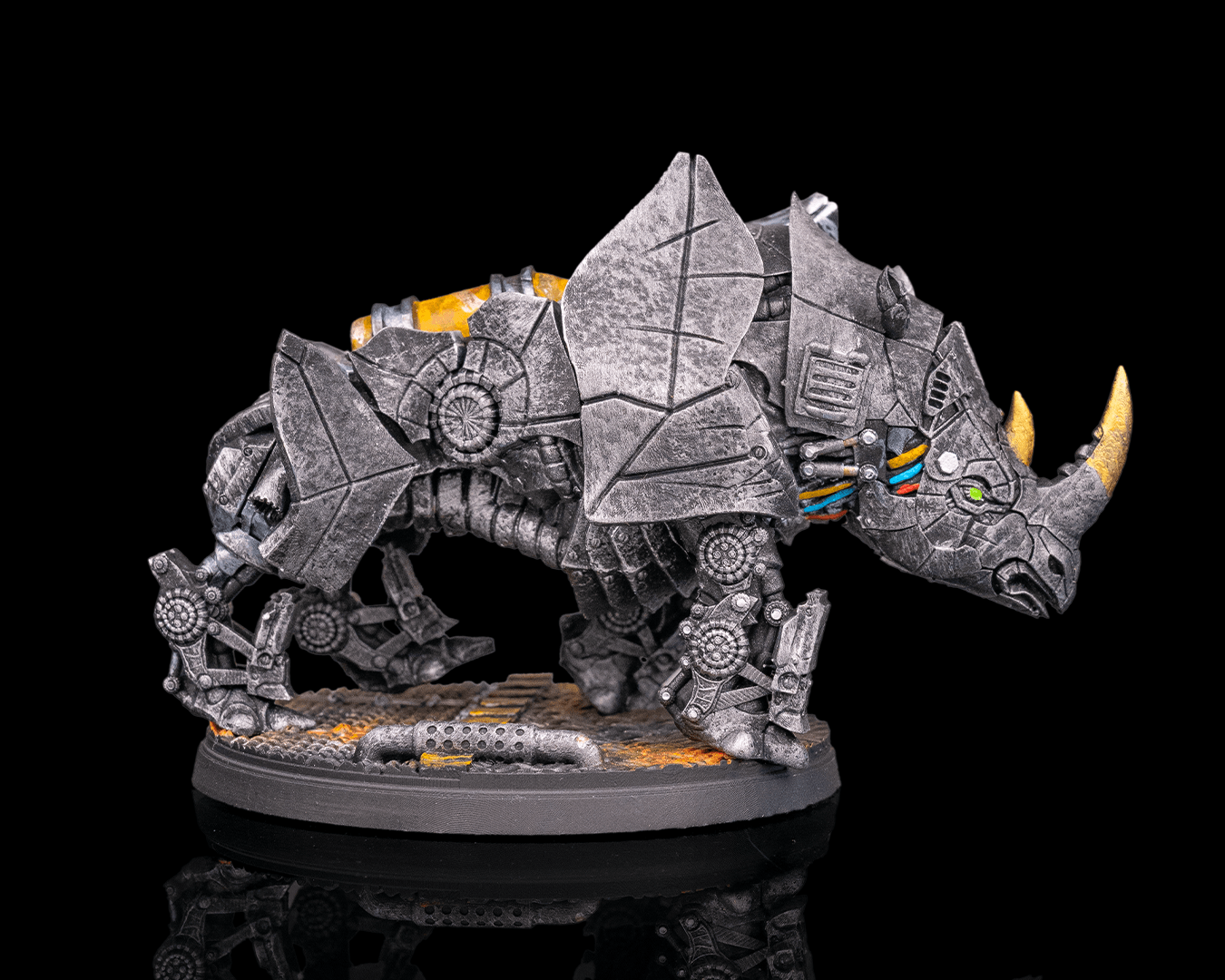 Steam Rhinodrome — Creature | 32mm Scale | Resin Print | Ready to Paint