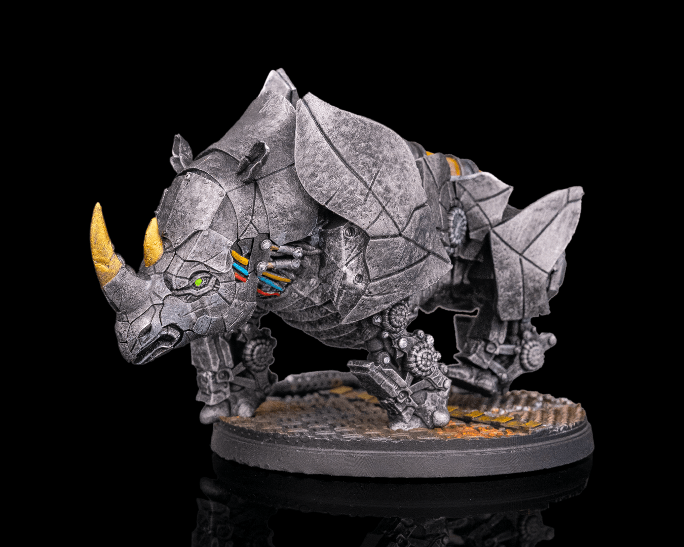 Steam Rhinodrome — Creature | 32mm Scale | Resin Print | Ready to Paint