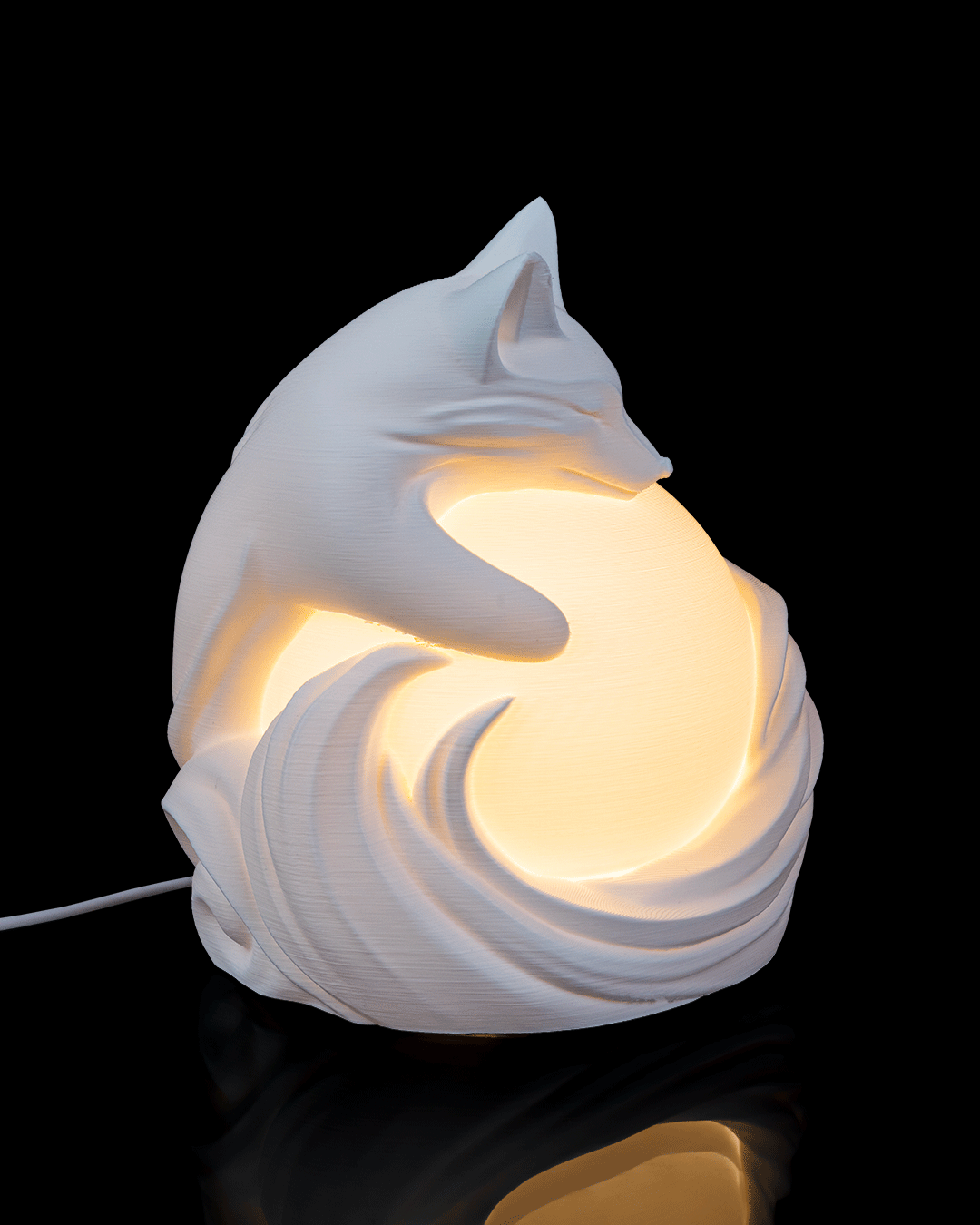 Fox Sphere Table Lamp - LED Tea Light Included