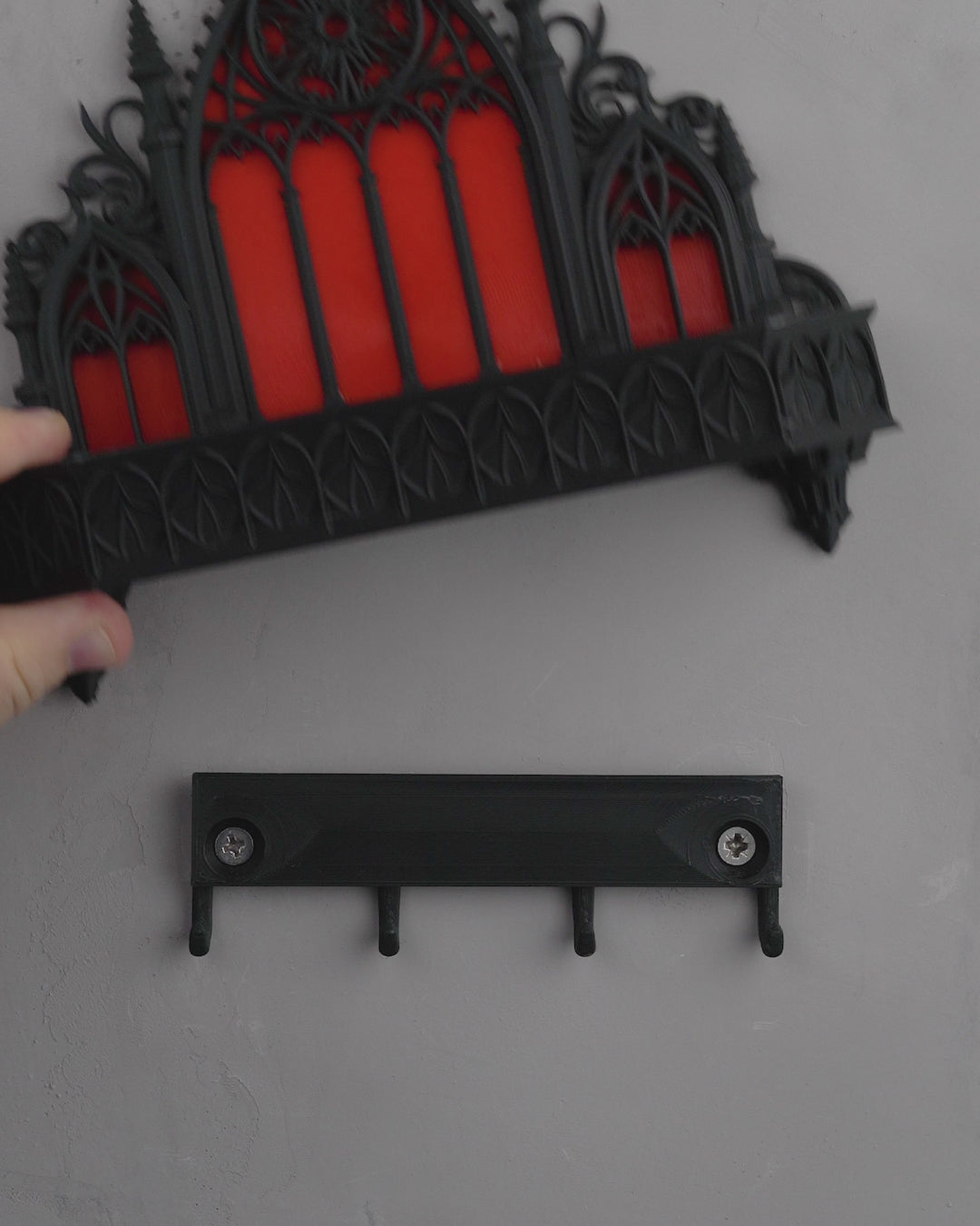 Sanctuary Key Holder — Gothic Cathedral FDM Print