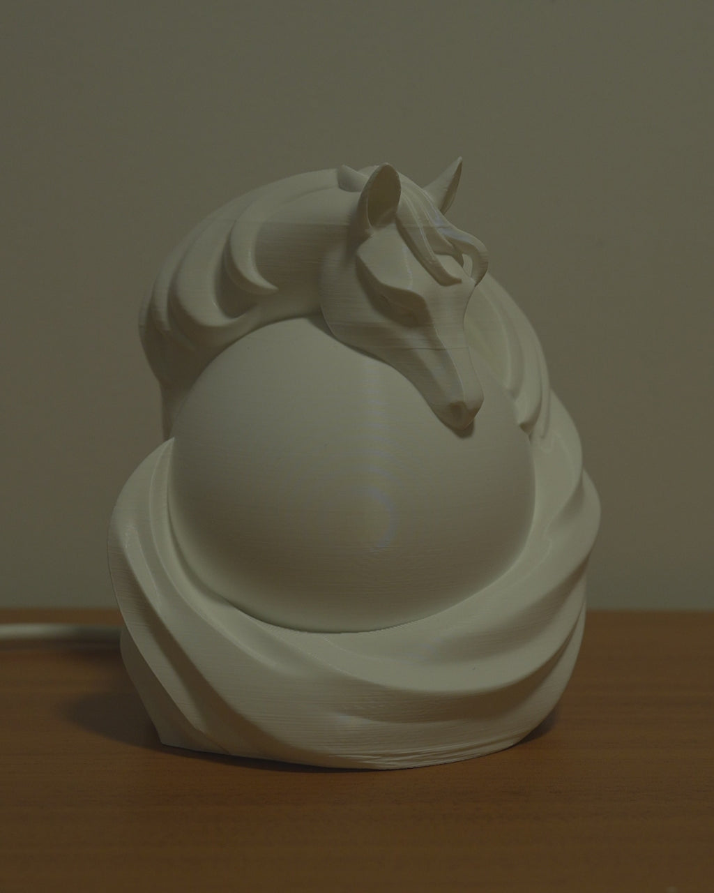 Horse Sphere Table Lamp - LED Tea Light Included